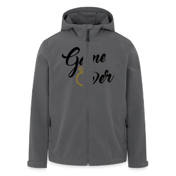 game over - Recycelte Männer Softshell-Jacke von Stanley/Stella - Anthrazit - Vorne - AI Model Male 185 light (185cm)