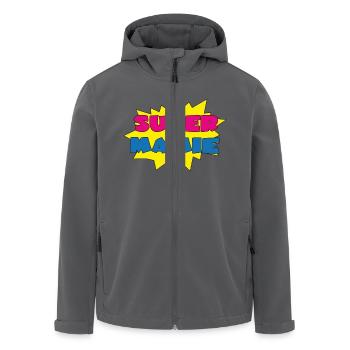 Super mamie - Recycelte Männer Softshell-Jacke von Stanley/Stella - Anthrazit - Vorne - AI Model Male 185 light (185cm)