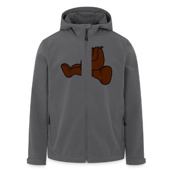 kopf abgerissen geköpft tot mord kopflos teddy bär - Recycelte Männer Softshell-Jacke von Stanley/Stella - Anthrazit - Vorne - AI Model Male 185 light (185cm)