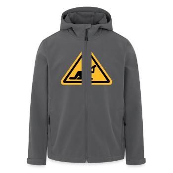 Alkohol - Recycelte Männer Softshell-Jacke von Stanley/Stella - Anthrazit - Vorne - AI Model Male 185 light (185cm)