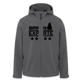 birnen experte - Recycelte Männer Softshell-Jacke von Stanley/Stella - Anthrazit - Vorne - AI Model Male 185 light (185cm)