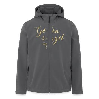 Goldener Engel in Gold Metallic - Recycelte Männer Softshell-Jacke von Stanley/Stella - Anthrazit - Vorne - AI Model Male 185 light (185cm)