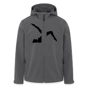 pilates - Recycelte Männer Softshell-Jacke von Stanley/Stella - Anthrazit - Vorne - AI Model Male 185 light (185cm)