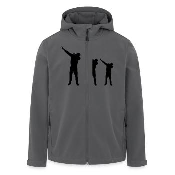 dabbing design - Recycelte Männer Softshell-Jacke von Stanley/Stella - Anthrazit - Vorne - AI Model Male 185 light (185cm)