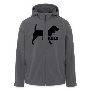 Beagle - Recycelte Männer Softshell-Jacke von Stanley/Stella - Anthrazit - Vorne - AI Model Male 185 light (185cm)