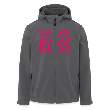 The real boss - Recycelte Männer Softshell-Jacke von Stanley/Stella - Anthrazit - Vorne - AI Model Male 185 light (185cm)