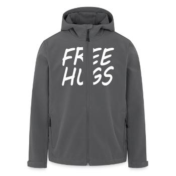 Free hugs - Recycelte Männer Softshell-Jacke von Stanley/Stella - Anthrazit - Vorne - AI Model Male 185 light (185cm)