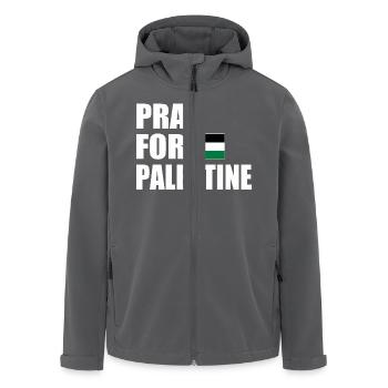 Pray for palestine - Recycelte Männer Softshell-Jacke von Stanley/Stella - Anthrazit - Vorne - AI Model Male 185 light (185cm)