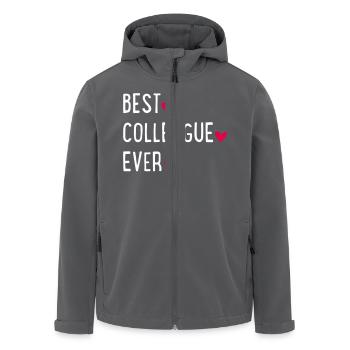 Bester Kollege - Recycelte Männer Softshell-Jacke von Stanley/Stella - Anthrazit - Vorne - AI Model Male 185 light (185cm)