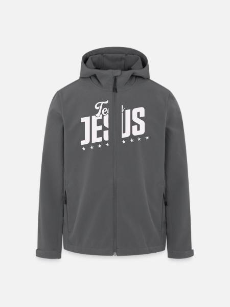 team jesus - Recycelte Männer Softshell-Jacke von Stanley/Stella - Anthrazit