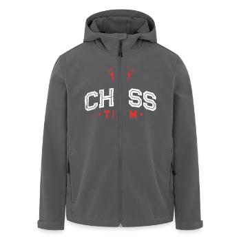 Chess Team - Recycelte Männer Softshell-Jacke von Stanley/Stella - Anthrazit - Vorne - AI Model Male 185 light (185cm)