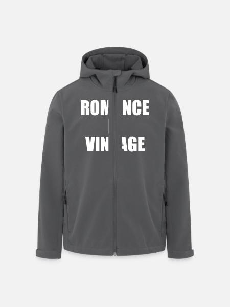 romance is vintage - Recycelte Männer Softshell-Jacke von Stanley/Stella - Anthrazit