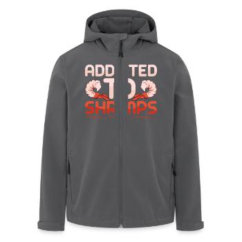 Addicted To Shrimps Shrimp Lover Seafood - Recycelte Männer Softshell-Jacke von Stanley/Stella - Anthrazit - Vorne - AI Model Male 185 light (185cm)