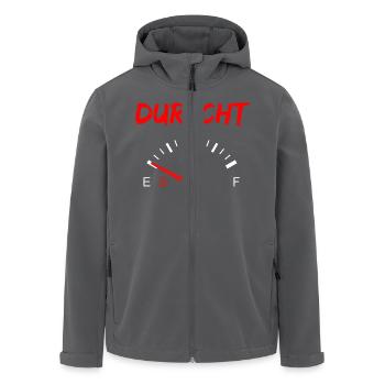 lustig - party - durscht - durstig - trinken - Recycelte Männer Softshell-Jacke von Stanley/Stella - Anthrazit - Vorne - AI Model Male 185 light (185cm)