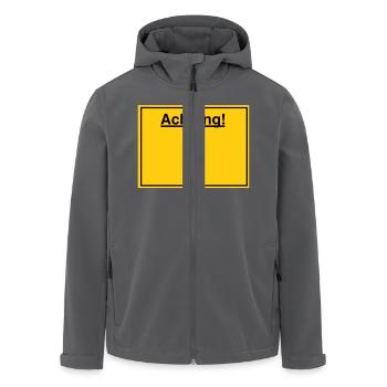 Schild - Recycelte Männer Softshell-Jacke von Stanley/Stella - Anthrazit - Vorne - AI Model Male 185 light (185cm)