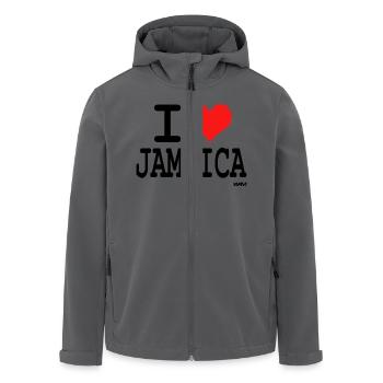 jamaica - Recycelte Männer Softshell-Jacke von Stanley/Stella - Anthrazit - Vorne - AI Model Male 185 light (185cm)