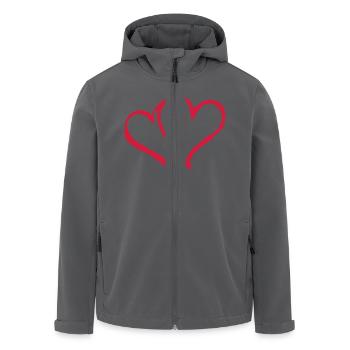 Herz - Recycelte Männer Softshell-Jacke von Stanley/Stella - Anthrazit - Vorne - AI Model Male 185 light (185cm)