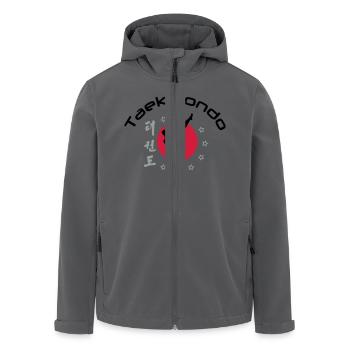 taekwondo_3 - Recycelte Männer Softshell-Jacke von Stanley/Stella - Anthrazit - Vorne - AI Model Male 185 light (185cm)