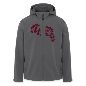 blumen - Recycelte Männer Softshell-Jacke von Stanley/Stella - Anthrazit - Vorne - AI Model Male 185 light (185cm)