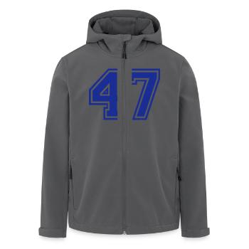 47 - Recycelte Männer Softshell-Jacke von Stanley/Stella - Anthrazit - Vorne - AI Model Male 185 light (185cm)
