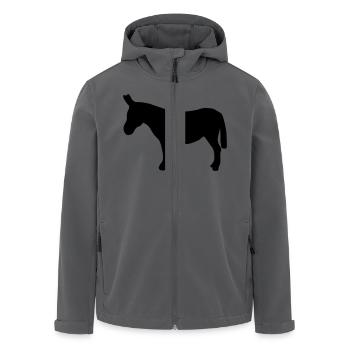 Esel - Recycelte Männer Softshell-Jacke von Stanley/Stella - Anthrazit - Vorne - AI Model Male 185 light (185cm)
