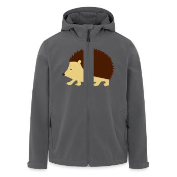 Igel - zackig - Recycelte Männer Softshell-Jacke von Stanley/Stella - Anthrazit - Vorne - AI Model Male 185 light (185cm)