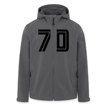 70 - Recycelte Männer Softshell-Jacke von Stanley/Stella - Anthrazit - Vorne - AI Model Male 185 light (185cm)