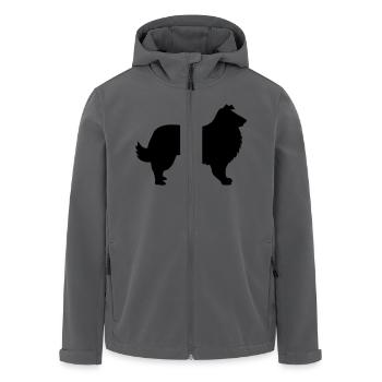 Collie - Recycelte Männer Softshell-Jacke von Stanley/Stella - Anthrazit - Vorne - AI Model Male 185 light (185cm)