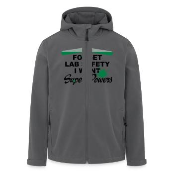 Chemie - Recycelte Männer Softshell-Jacke von Stanley/Stella - Anthrazit - Vorne - AI Model Male 185 light (185cm)