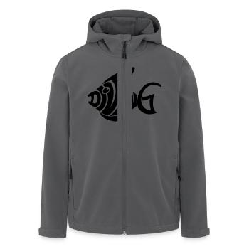 diving - Recycelte Männer Softshell-Jacke von Stanley/Stella - Anthrazit - Vorne - AI Model Male 185 light (185cm)