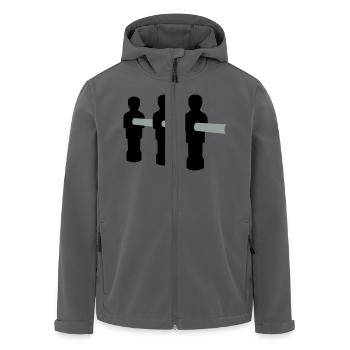 Kicker - Recycelte Männer Softshell-Jacke von Stanley/Stella - Anthrazit - Vorne - AI Model Male 185 light (185cm)