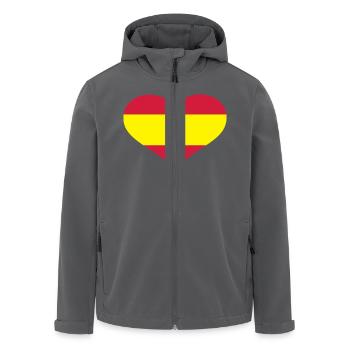 Spanien - Recycelte Männer Softshell-Jacke von Stanley/Stella - Anthrazit - Vorne - AI Model Male 185 light (185cm)