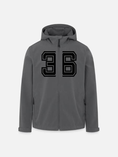 36 - Recycelte Männer Softshell-Jacke von Stanley/Stella - Anthrazit