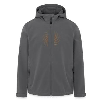 Strudel-Fraktal - Recycelte Männer Softshell-Jacke von Stanley/Stella - Anthrazit - Vorne - AI Model Male 185 light (185cm)