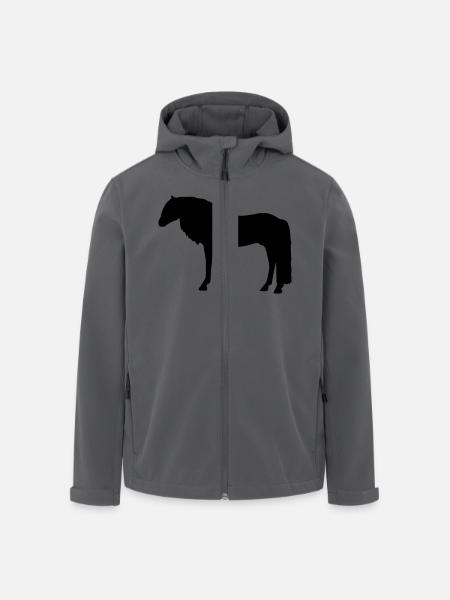 Haflinger Scherenschnitt - Recycelte Männer Softshell-Jacke von Stanley/Stella - Anthrazit