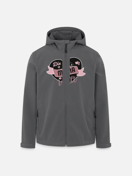 Die beste Mama der Welt - Recycelte Männer Softshell-Jacke von Stanley/Stella - Anthrazit