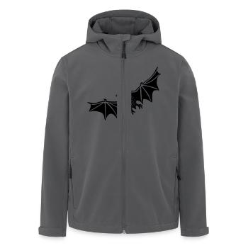 Fledermaus 3 - Recycelte Männer Softshell-Jacke von Stanley/Stella - Anthrazit - Vorne - AI Model Male 185 light (185cm)
