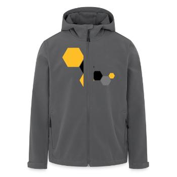 Waben 6 - Recycelte Männer Softshell-Jacke von Stanley/Stella - Anthrazit - Vorne - AI Model Male 185 light (185cm)