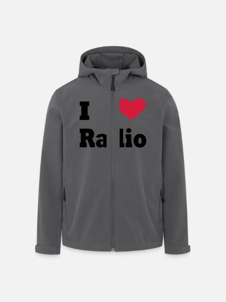 i love radio - Recycelte Männer Softshell-Jacke von Stanley/Stella - Anthrazit