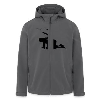 cowboy - Recycelte Männer Softshell-Jacke von Stanley/Stella - Anthrazit - Vorne - AI Model Male 185 light (185cm)