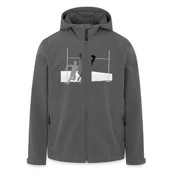 Hochsprung - Recycelte Männer Softshell-Jacke von Stanley/Stella - Anthrazit - Vorne - AI Model Male 185 light (185cm)