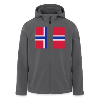 Norwegen - Recycelte Männer Softshell-Jacke von Stanley/Stella - Anthrazit - Vorne - AI Model Male 185 light (185cm)
