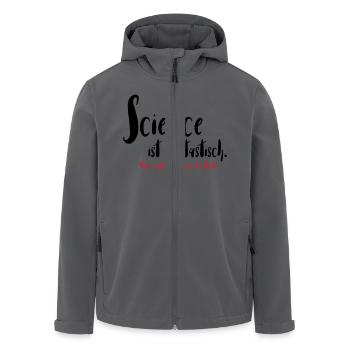 Science ist fantastisch - Recycelte Männer Softshell-Jacke von Stanley/Stella - Anthrazit - Vorne - AI Model Male 185 light (185cm)