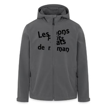 les bons petits plats de maman - Recycelte Männer Softshell-Jacke von Stanley/Stella - Anthrazit - Vorne - AI Model Male 185 light (185cm)