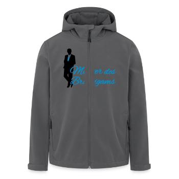 Mutter des Bräutigams - Recycelte Männer Softshell-Jacke von Stanley/Stella - Anthrazit - Vorne - AI Model Male 185 light (185cm)