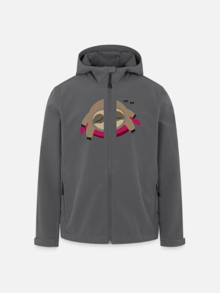 Faultier - Recycelte Männer Softshell-Jacke von Stanley/Stella - Anthrazit