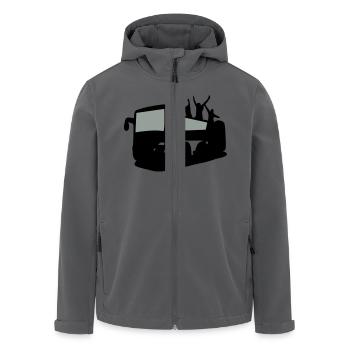 Tour Bus & Tourismus - Recycelte Männer Softshell-Jacke von Stanley/Stella - Anthrazit - Vorne - AI Model Male 185 light (185cm)