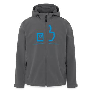 Daumen hoch - unterstrichen - Recycelte Männer Softshell-Jacke von Stanley/Stella - Anthrazit - Vorne - AI Model Male 185 light (185cm)