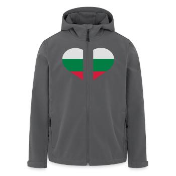 Bulgarien - Recycelte Männer Softshell-Jacke von Stanley/Stella - Anthrazit - Vorne - AI Model Male 185 light (185cm)