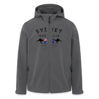 Sydney - Recycelte Männer Softshell-Jacke von Stanley/Stella - Anthrazit - Vorne - AI Model Male 185 light (185cm)